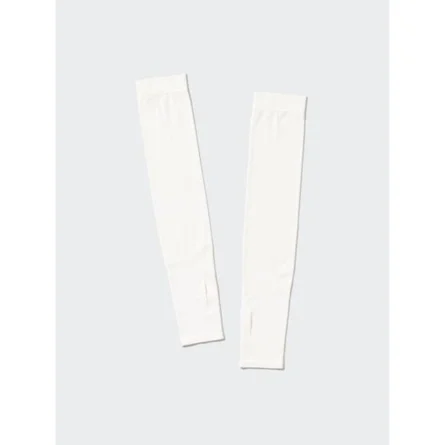 Custom White Tennis Compression Arm Sleeves