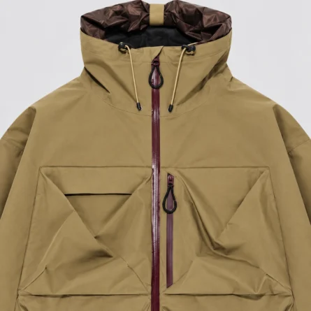 Custom Hooded Front Pocket Windbreaker Jacket, - Image 3