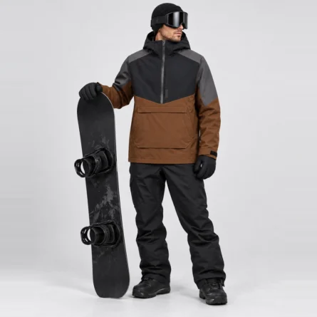 Custom Hooded Half-Zip Ski Pullover Jacket - Image 2