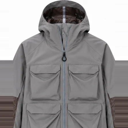 Custom Utility Grey Snowboard Hooded Multi-Pocket - Image 4