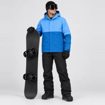 Custom Glacier Shift Two-Tone Blue Snowboard Jacket - Image 5