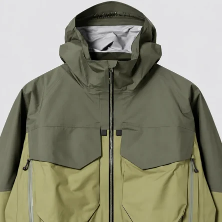 Custom Two-Tone Hooded Winter Ski Jacket - Image 5