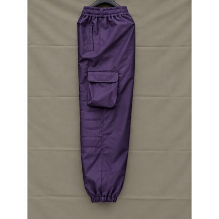Custom Purple Quilted Cargo Snowboarding Pants - Image 4